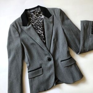 NWOT Equine Style Blazer/Jacket Gray & Black